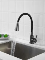 Смеситель для кухни с гибким изливом и режимом душ BELZ , оружейная сталь арт-B74810-3 — фото 8, Смесители для кухни