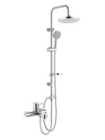 OneLife Душевая система с полимерным смесителем для ванны, хром арт-P07-822cr — фото 10, Душевые стойки