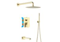 Товар: AQ1273BG ОБЕРОН Set 4 в 1 душевой комплект, шлиф. золото - фото 2 AQ1273BG ОБЕРОН Set 4 в 1 душевой комплект, шлиф. золото — фото 2, Встраиваемые душевые комплекты