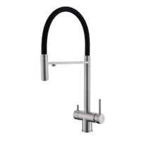 Смеситель для кухни с гибким изливом (черный) под фильтр из нержавеющей стали EKO, EKO05-160 — фото 2, Смесители для кухни