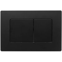 Кнопка смыва Veconi FLUSH V8, FLV8-B, 240х162х7, пластик, черный матовый — фото 1, Кнопки смыва