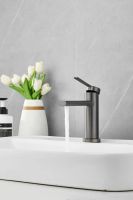 Смеситель для раковины BELZ , оружейная сталь арт-B10813-3 — фото 6, Смесители для раковины