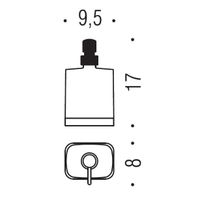 Дозатор COLOMBO DESIGN TIME настенный цвет хром арт-W4280 — фото 2, Дозаторы