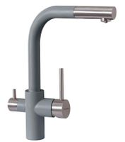 Смеситель для кухни Florentina Кристалл FL, цвет серый шелк, арт-333.32H.2123.307 — фото 1, Смесители для кухни