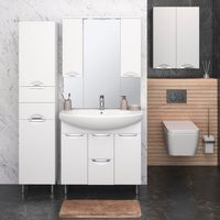 Тумба напольная ELEGANSE 85 /хром/ AQUA DE MARCO 2085CELE — фото 4, Тумбы под раковину