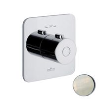 Смеситель для душа встраиваемый с термостатом Webert Living LV972101345, никель — фото 1, Смеситель для душа