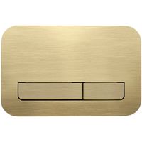 Кнопка смыва Veconi FLUSH V12, FLV12-G, 240х162х7, пластик, золото брашинг — фото 1, Кнопки смыва