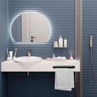 Зеркало с LED-подсветкой MOON (60*80) /AQUA DE MARCO Moon60/80 — фото 6, Зеркала в ванную комнату