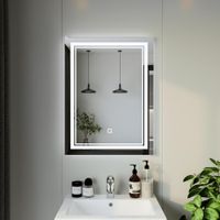 Зеркало Бриклаер Эстель-2 60 с подсветкой LED, сенсор на зеркале арт-4627125414299 — фото 4, Зеркала в ванную комнату