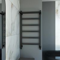 Полотенцесушитель электрический Grota Lore 530х1000 черный Lore 530х1000 RAL9005 EL — фото 3, Электрические полотенцесушители