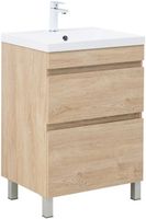 Тумба под раковину Aquanet Нота New 60 дуб светлый 00344140 — фото 5, Тумбы под раковину