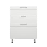 комод Омега 60 3 ящика белый MFR80009WT — фото 1, Комоды и тумбы для ванной комнаты