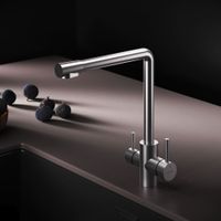 F85B05711 X-Joy S, смеситель для кухни с L-изливом с каналом для питьевой воды, сатин — фото 8, Смесители для кухни