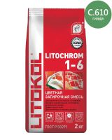 Затирочная смесь Litokol LITOCHROM 1-6 C.610 гиада (2 кг) 329500003 — фото 1, Затирка для плитки
