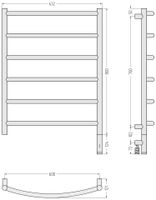 Товар: Полотенцесушитель электрический Сунержа Галант 3.1 800х600 МЭМ правый Без покрытия 00-6001-8060 - фото 3 Полотенцесушитель электрический Сунержа Галант 3.1 800х600 МЭМ правый Без покрытия 00-6001-8060 — фото 3, Электрические полотенцесушители