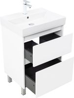 Тумба с раковиной Aquanet Nova Lite 2.0 60 напольная цв. белый глянец арт-00348190 — фото 5, Тумбы с раковиной