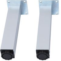 Ножки для мебели Aquanet 200 мм, 2 шт. хром матовый 00337477 — фото 4, Комплектующие для мебели в ванной