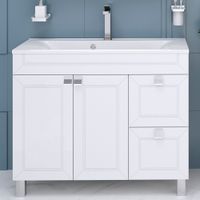 Тумба напольная OSTIN 100 /2дв+2ящ/ AQUA DE MARCO 2100WCOST/1 — фото 2, Тумбы под раковину