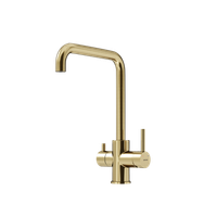 Смеситель для кухни SANCOS Vela с возможностью подключения фильтра для воды, брашированное золото, арт. арт-SC4013BG — фото 1, Смесители для кухни