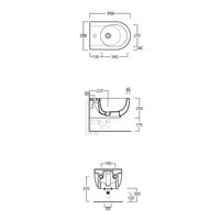 Биде SIMAS E-Line подвесное с одним отверстием цвет белый EL19/F85 — фото 2, Биде подвесные