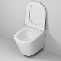 Унитаз подвесной Grossman (540х368х350) безободковый,белый с тонкой крышкой,микролифт,смыв торнадо,1 место арт-GR-4403SQ — фото 6, Подвесные унитазы