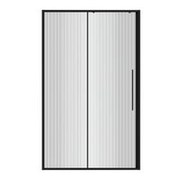 Товар: Дверь в нишу Niagara Nova NG-84-L11FHB (110х195) черный матовый,раздвижная влево,стекло рифленое,1 место - фото 2 Дверь в нишу Niagara Nova NG-84-L11FHB (110х195) черный матовый,раздвижная влево,стекло рифленое,1 место — фото 2, Раздвижные душевые двери