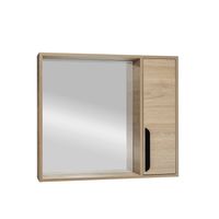 Зеркало со шкафом VIANT КЕЛЬН 80 подвесное светлое дерево арт-VKEL80SD-ZSH — фото 10, Зеркальные шкафы в ванную