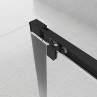 Душевой угол Veconi Evo 100SP B 1600х800x1950, черный матовый, тонированное стекло E1-SP-B-16080-12-C9 — фото 3, Душевые уголки