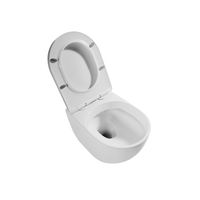 Унитаз подвесной Grossman Thin Rim GR-5601S (520х360х360) тонкий ободок,белый с тонкой крышкой,микролифт,1 место — фото 2, Подвесные унитазы