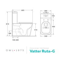 Товар: Бачок унитаза-компакта OWL Vatter Ruta-G, двойной слив 3\6л, арматура WDI арт-OWLT190402/2 - фото 7 Бачок унитаза-компакта OWL Vatter Ruta-G, двойной слив 3\6л, арматура WDI арт-OWLT190402/2 — фото 7, Напольные унитазы