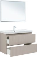 Тумба под раковину Aquanet Джейн (Flat) 90 бежевый 00343978 — фото 4, Тумбы под раковину