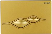 CREAVIT Кнопка для инсталляции UFO золото GP1006.00 — фото 1, Кнопки смыва