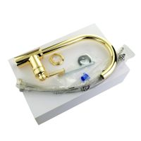 CUCINA ERMITAGE MINI См-ль д/кухни моноком., ручка сбоку латунь, золото 31484 — фото 4, Смесители для кухни