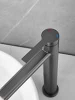 Смеситель для раковины высокий BELZ , оружейная сталь арт-B11813-3 — фото 4, Смесители для раковины