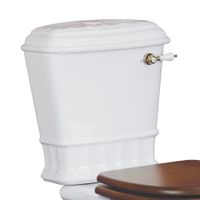 GIANETA Бачок моноблока, с отв. для ручки слива, белая керамика арт-20925 — фото 1, Комплектующие для туалета