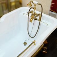 IMPERO AFFUSTO M Ванна 180x87хH83.5 см. бел, лафет "меандр" бронза, слив/перелив бронза 26341 — фото 4, Ванны