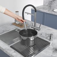 Смеситель Reflexion Lago RX9902GD для кухни с гибким изливом и подключением к фильтру, брашированное золото — фото 19, Смесители для кухни