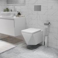 Унитаз подвесной Grossman Cristal GR-4481 (520х360х350) безободковый,белый с толстой крышкой,микролифт,1 место — фото 4, Подвесные унитазы