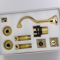 Товар: PRESTIGE См-ль д/раковины скрытого монтажа настенный, донный клапан "click-clack", золото арт-31622 - фото 4 PRESTIGE См-ль д/раковины скрытого монтажа настенный, донный клапан "click-clack", золото арт-31622 — фото 4, Смесители для раковины