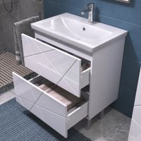 Тумба под раковину VIGO Geometry 70 напольная белый арт-016 — фото 3, Тумбы под раковину