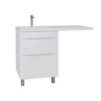 Тумба напольная "ВИЛАР-60" под стиральную машину с 2-я ящ. белая (ум. Камилла-120) арт-126011 — фото 1, Тумбы под раковину