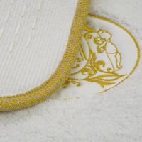 Коврик д/ванной комнаты 60х60 см., вышивка логотип MIGLIORE, белый, окантовка золото арт-31927 — фото 7, Коврики для ванной комнаты