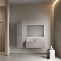 Тумба подвесная SANCOS Snob R 1.0 1195х445х406, c одним ящиком оснащенным доводчиками, Doha Soft , арт.SNR1.0120SM — фото 2, Комоды и тумбы для ванной комнаты