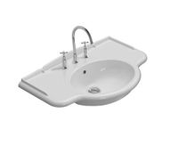 Товар: Раковина GLOBO PAESTUM подвесная с одним отверстием и двумя намеченными со спинкой цвет белый PA056BI - фото 2 Раковина GLOBO PAESTUM подвесная с одним отверстием и двумя намеченными со спинкой цвет белый PA056BI — фото 2, Раковины подвесные