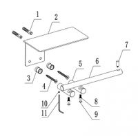 Бумагодержатель с полкой ABBER Osten 316 AA1830BST сталь брашированная — фото 2, Держатели туалетной бумаги
