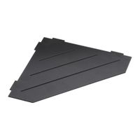 101302440 CYTRO Душевая полочка черный BEMETA — фото 1, Полки для ванной и душа