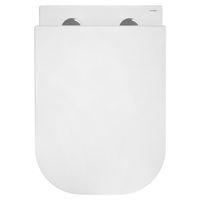 Унитаз подвесной Azario RIANO 350х490х350 безободковый, слив "Скрытое Торнадо", с быстросъемным сиденьем микролифт арт-AZ-2808E — фото 8, Подвесные унитазы