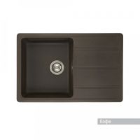 Мойка для кухни Аманда 780x510x211 мм, прямоуг. с крылом, кофе 1A712832AD280 — фото 1, Кухонные мойки