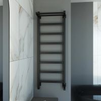 Полотенцесушитель электрический Grota Lore 430х1200 черный Lore 430х1200 RAL9005 EL — фото 3, Электрические полотенцесушители