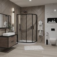 Товар: Душевое ограждение Niagara Nova NG-6821-08ВLACK (120х80х195) асимметрия,черный,двери раздвижные,стекло прозрачное,1 место арт-682108111BLACK - фото 2 Душевое ограждение Niagara Nova NG-6821-08ВLACK (120х80х195) асимметрия,черный,двери раздвижные,стекло прозрачное,1 место арт-682108111BLACK — фото 2, Асимметричные душевые уголки